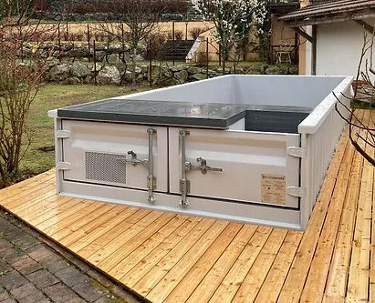 Piscine Conteneur 6.2mx 2.5m Prête à l'Emploi avec Pompe à Chaleur – Image 3