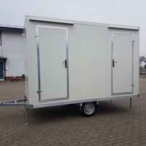 Remorque Sanitaire avec toilette double 3,50x2M 750KG