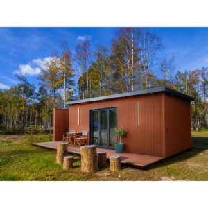 Conteneur maison pour espace de vie extérieur moderne et élégant
