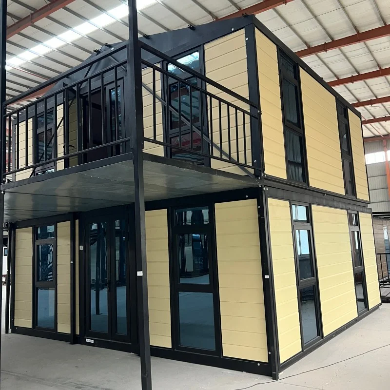 Conteneur maison de 32 m² deux étages Fenêtre en baie et balcon. – Image 3