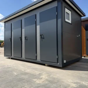 Conteneur Salle de bain avec toilettes et douche, conteneur sanitaire
