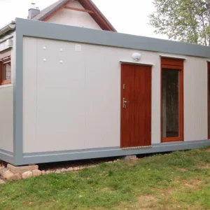 Conteneur maison utilisable toute l'année, conteneur résidentiel pour une parcelle de 21 m²