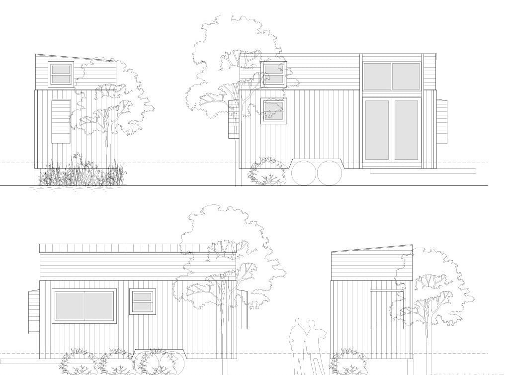 Tiny House moderne sur une remorque 1 chambres - 1 salles de bain – Image 4